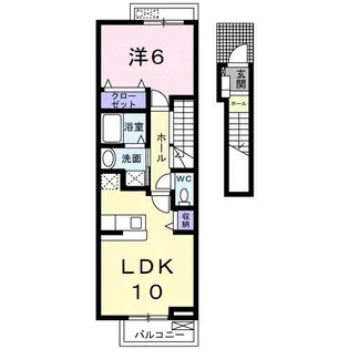 カーサ・グランデK【2階】の間取り