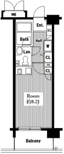 東京都品川区南大井4丁目【マンション】の間取り