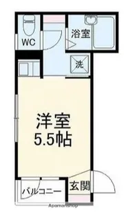 ソリッド東白楽【1階】の間取り