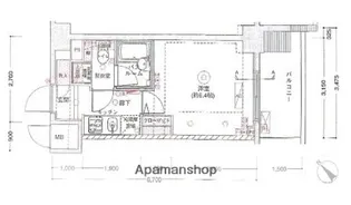 フェニックス横濱関内BAY GAIA【9階】の間取り