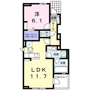 ロイヤルモアC【1階】の間取り