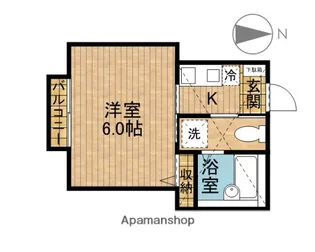 モンステラ妙蓮寺B【2階】の間取り