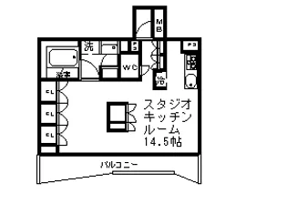 LASANTE五反田【3階】の間取り