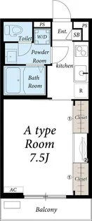 リブリ・ハイツさくら【2階】の間取り