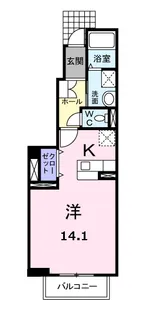 グリーンヒル【1階】の間取り