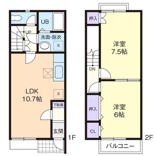 STAGEA ROMU【107号室】の間取り