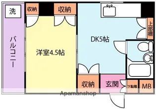 マイキャッスル竹内【5階】の間取り