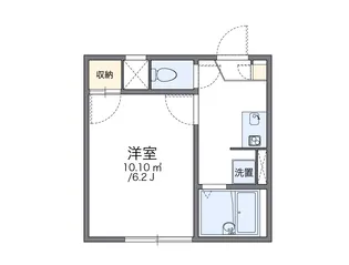 レオパレスアルブル【1階】の間取り