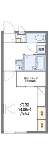 レオパレスZAMA【2階】の間取り