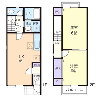 HARBEST・QUALL【2階】の間取り