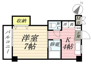 ミラ上星川【4階】の間取り