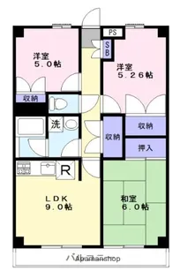 ソシエ綱島Ⅱ【2階】の間取り