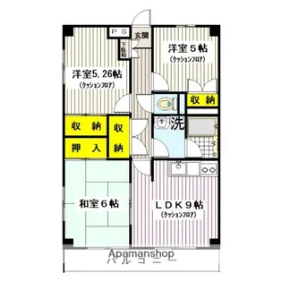 ソシエ綱島Ⅱ【2階】の間取り