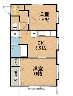 ポンヌフ菊名【3階】の間取り