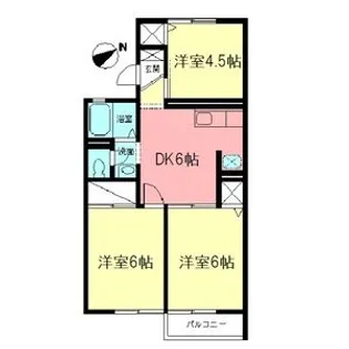 グリーンハイツ駒形【2階】の間取り