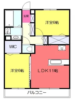 プレジールⅡ【2階】の間取り