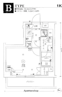 スカイコート川崎京町【1階】の間取り