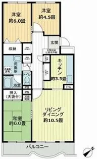 テレパレス日限山【3階】の間取り