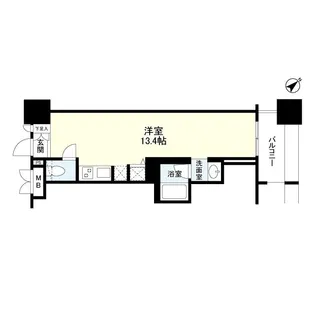 パークフラッツ横濱公園【7階】の間取り