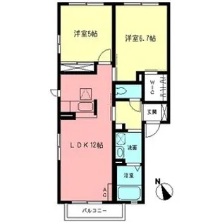 ボナールⅡ【1階】の間取り