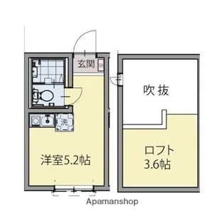 ヴェンティ高津久地【1階】の間取り