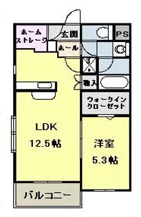 セレーノN【105号室】の間取り