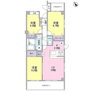 根岸旭台フーガ【1階】の間取り