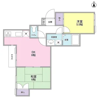 フェリースSEYA BCD棟【1階】の間取り
