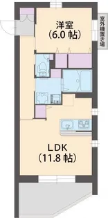 シャトーエミール【5階】の間取り