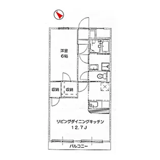 アムール ロンシャン【1階】の間取り