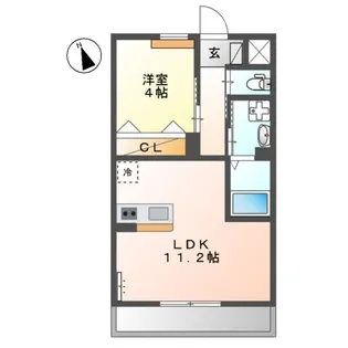 プランドール横濱【2階】の間取り