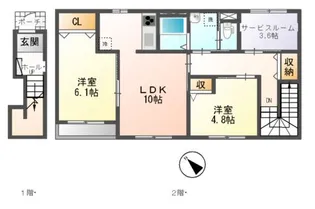 ベルウッド【2階】の間取り