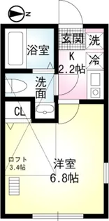 ヴェラハイツ白楽二番館【205号室】の間取り