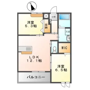 フリージアハイム【2階】の間取り