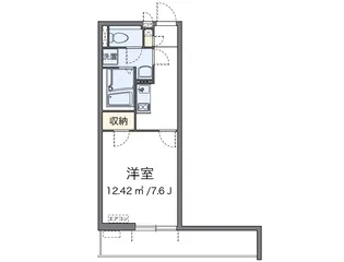 クレイノライズ日吉【1階】の間取り