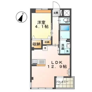 モンテ スリーズ【2階】の間取り