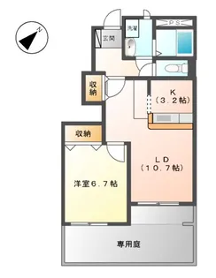 ドミール・ソレイユ【1階】の間取り