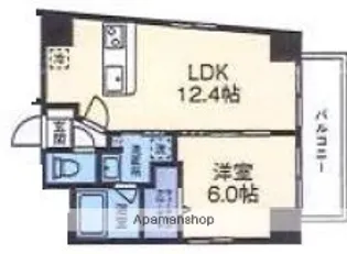 エフ・パークレジデンス横浜反町4281【6階】の間取り