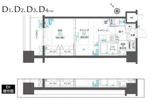 ZOOMヨコハマSQUARE【2階】の間取り