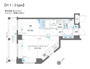AELL蒲田南【5階】の間取り