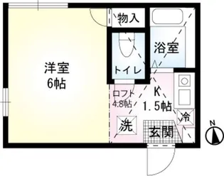 シエル馬堀海岸【1階】の間取り