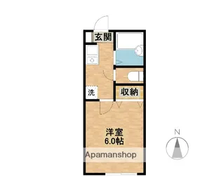 神奈川県横浜市西区霞ケ丘【アパート】の間取り