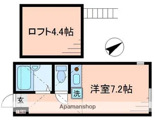 神奈川県横浜市港北区大豆戸町【アパート】の間取り