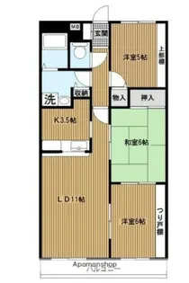 フォレストヒルズ磯子【7階】の間取り