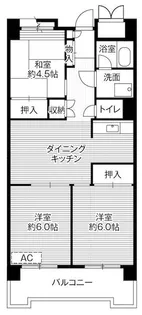 ビレッジハウス品川八潮タワー1号棟【14階】の間取り