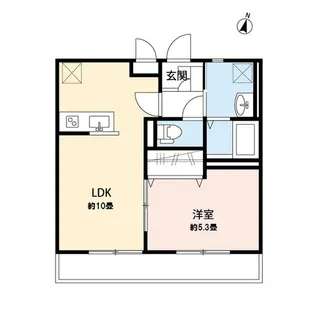 デュラカーサ・ルシア河輪森【1階】の間取り