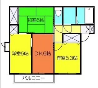 パークヒルズA【1階】の間取り