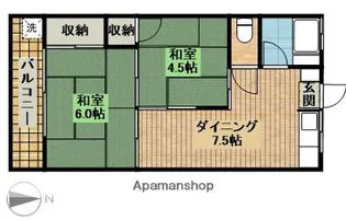 さんご荘【2階】の間取り