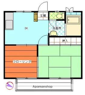 グリーンハイツ神大寺Ⅱ【2階】の間取り