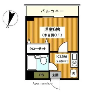 アーバンハイツグッドマン【7階】の間取り